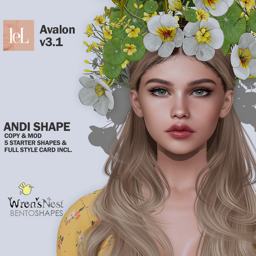 Second Life Marketplace - { wren's nest } Andi Shape for Lelutka Avalon v3.1
